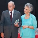 Homenageado Moacyr Carvalho Dias e esposa